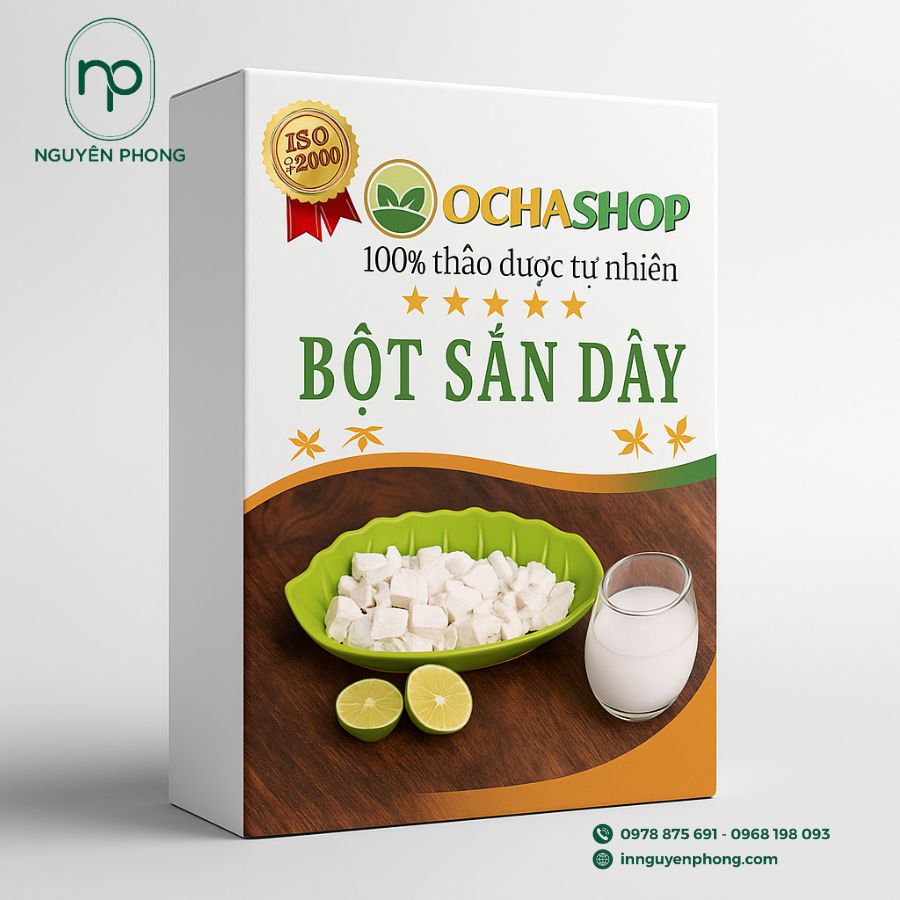 In Hộp Giấy Đựng Bột Sắn Dây